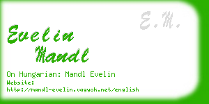 evelin mandl business card